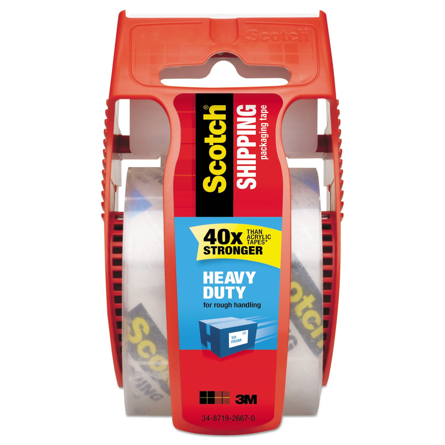 Scotch Brands Scotch 142 2" Clear Scotch Packaging Tape with Sure Start Dispenser