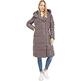Cole Haan Women's Taffeta Down Coat With Bib Front and Dramatic Hood