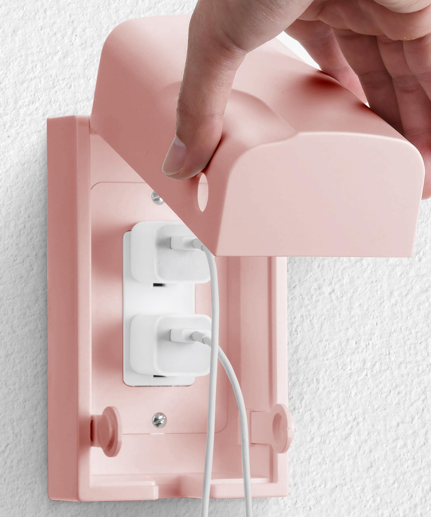 Photo 1 of Bates - Baby Safety Outlet Cover Box, Pink, Outlet Covers Baby Proofing, Plug Covers Baby Proofing, Baby Outlet Cover, Socket Covers Baby Proofing, Baby Outlet Covers Baby Proof, Outlet Box Cover