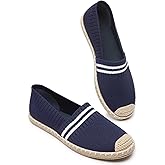 BABUDOG Womens Espadrilles Breathable Flats Shoes Mesh Slip on Loafers Soft White Flats