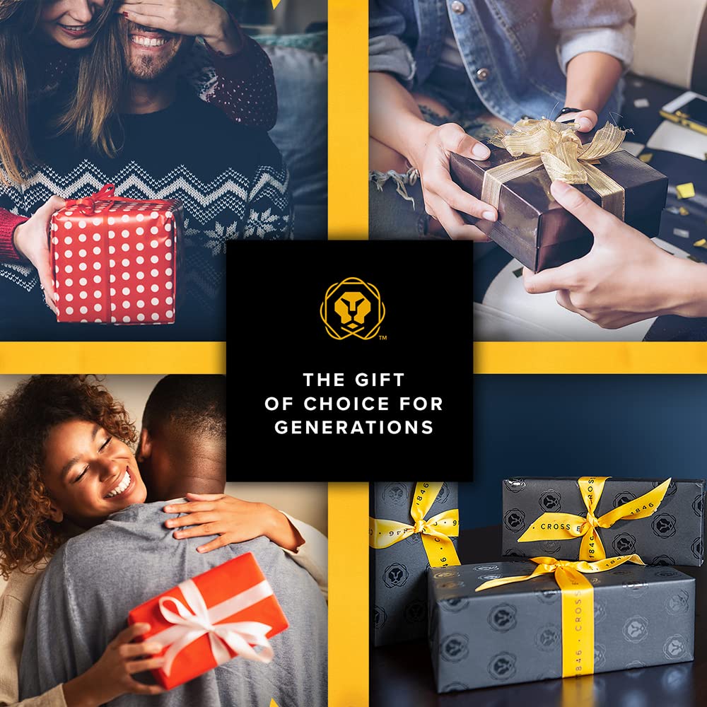 Cross ATX Refillable Ballpoint Pen Presented in a Luxury Gift Box - Medium Point, Black Ink, Basalt Black