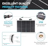 Renogy 50W Flexible Solar Panel 12V Monocrystalline Semi-Flexible for RV Marine view 6