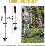 Conentool 24V Cordless Strimmer with 2 Batteries Foldable 15 Blades 2024 view 5