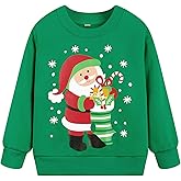 Akyzic Boys Sweatshirts Cotton Long Sleeve Crewneck Pullover Toddler Kids Winter Warm Shirt Sweater Tops 3t-8t