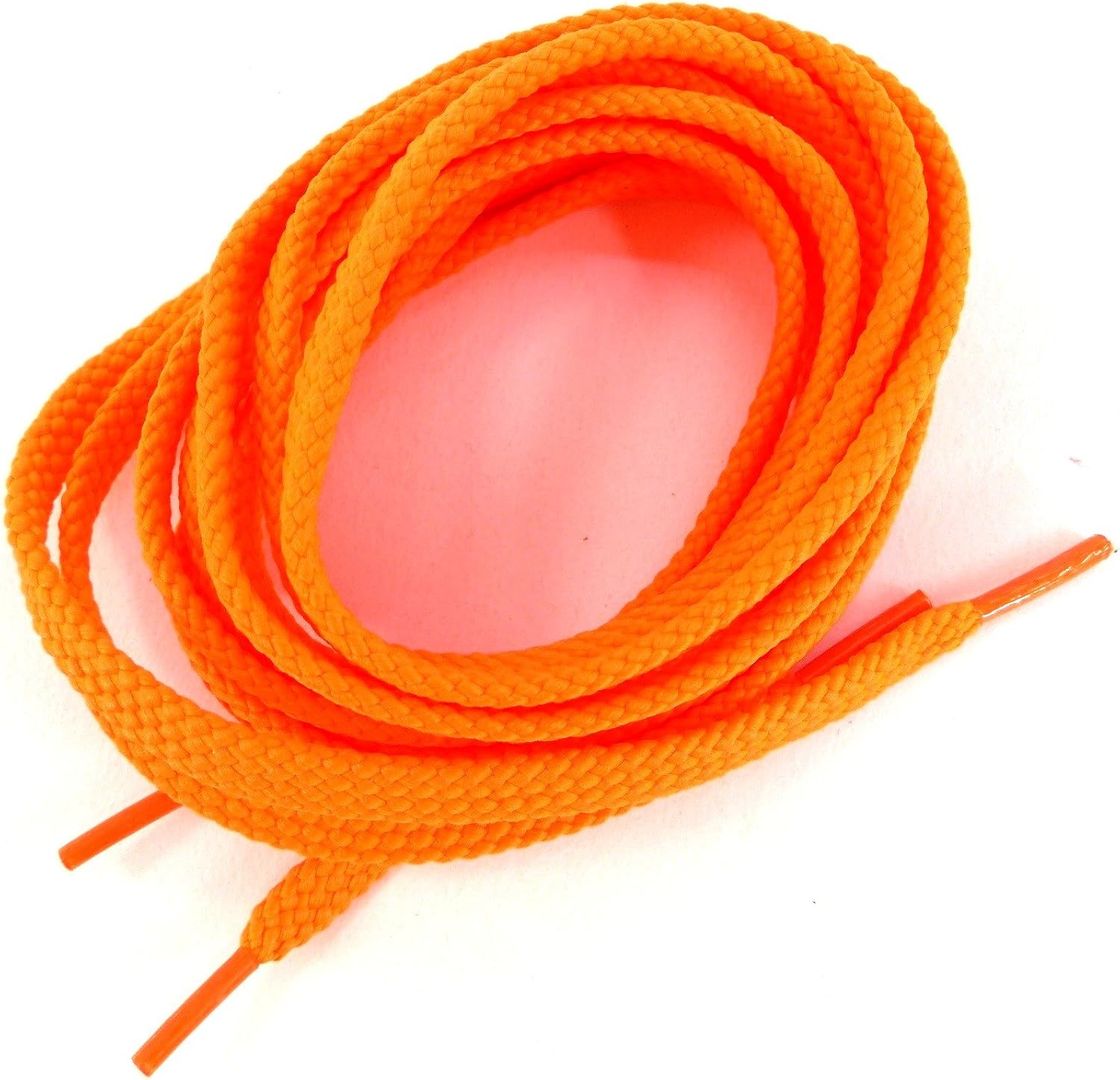 Amazon ハッピー パッチ 大人の靴ひも 靴紐 平紐 無地 蛍光オレンジ 幅7ミリ Etsr 108 スニーカーケア シューレース おしゃれ レディース メンズ 1足セット 2本入 Happy Patch ハッピー パッチ 靴ひも