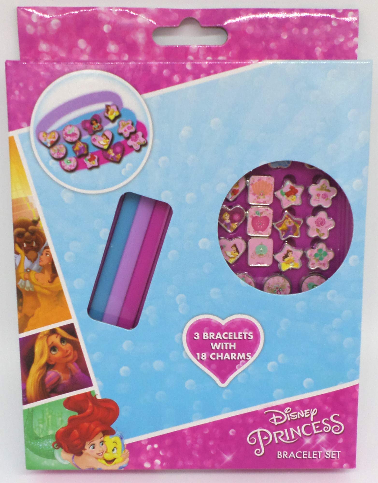 TLD Disney Minnie Mouse Set 3 Bracelets + 18 Charms