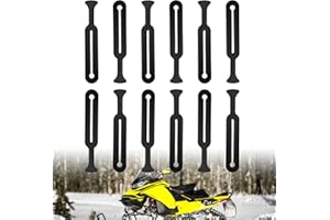KARBAY 12 Pack Universal Snowmobile Windshield Straps O-Rings for SKI Doo, Y-amaha, P-olaris, Arc-tic Cat, Works on Any Windshield Tab at Least 1-1/2" Long, Replace 5410970 5410387 570023800 8K4-77223-00