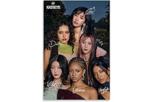 Katseye Signed Poster for Room Aesthetic Canvas Wall Art Bedroom Decor 12x18inch(30x45cm)