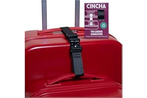 Cincha Add A Bag Luggage Strap Connectors - Connect Multiple Suitcases and Bags - Airport Travel Accessories - As Seen on Shark Tank - 2pcs (Jet)