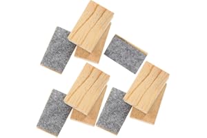 Didiseaon 10pcs Mini Felt Chalkboard Erasers Dust-Free Blackboard Chalk Cleaner for Office and Classroom Use