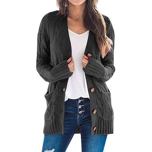 JMMSlmax Cardigan Sweaters for Women Lightweight with Pockets