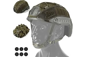 VOTAGOO GEAR Helmet Cover Combo, Tactical Helmet Cover for Fast Helmet in Size M/L or XL, Military Gear Combat Fast Helmet Cover for Paintball Hunting Shooting