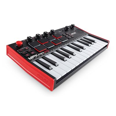 Akai Professional MPK Mini Play MK3 - MIDI Keyboard Controller with Built-in Speaker and Sounds Plus Dynamic Keybed, MPC Pads, Software Suite and Native Instruments Sound Package
