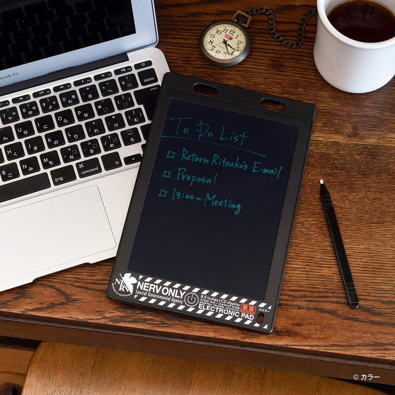 エヴァンゲリオン デジタルメモBOOK：2/27発売【ムック本付録】特務機関NERVデザインのデジタルメモ