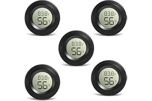 5 PCS Digital Hygrometer Indoor Thermometer（°F）, Accurate Humidity Gauge with LCD Display for Home, Office and BabyRoom-Newlight66