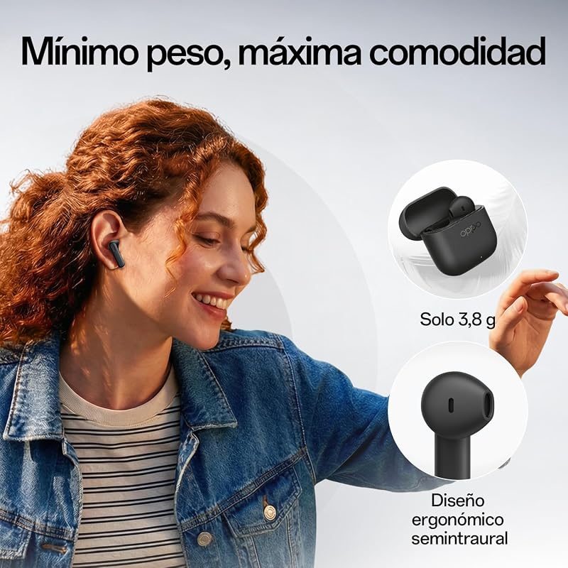 Enco Buds3 Bluetooth 5.4 12.4mm 48h IP55 Auscultadores, Preto Ardósia