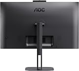 AOC Q27V5CW 27" QHD IPS Monitor 75Hz USB-C Dock 65W PD Windows Hello Webcam view 3