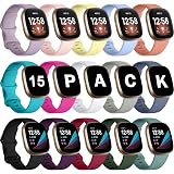 Fitbit Versa 3 Health \u0026 Fitness Smartwatch W/ Bluetooth Calls/Texts, Fast  Charging, GPS, Heart Rate SpO2, 6+ Days Battery (S \u0026 L Bands, 90 Day  Premium Included) International Version (Blue/Gold) : Sports