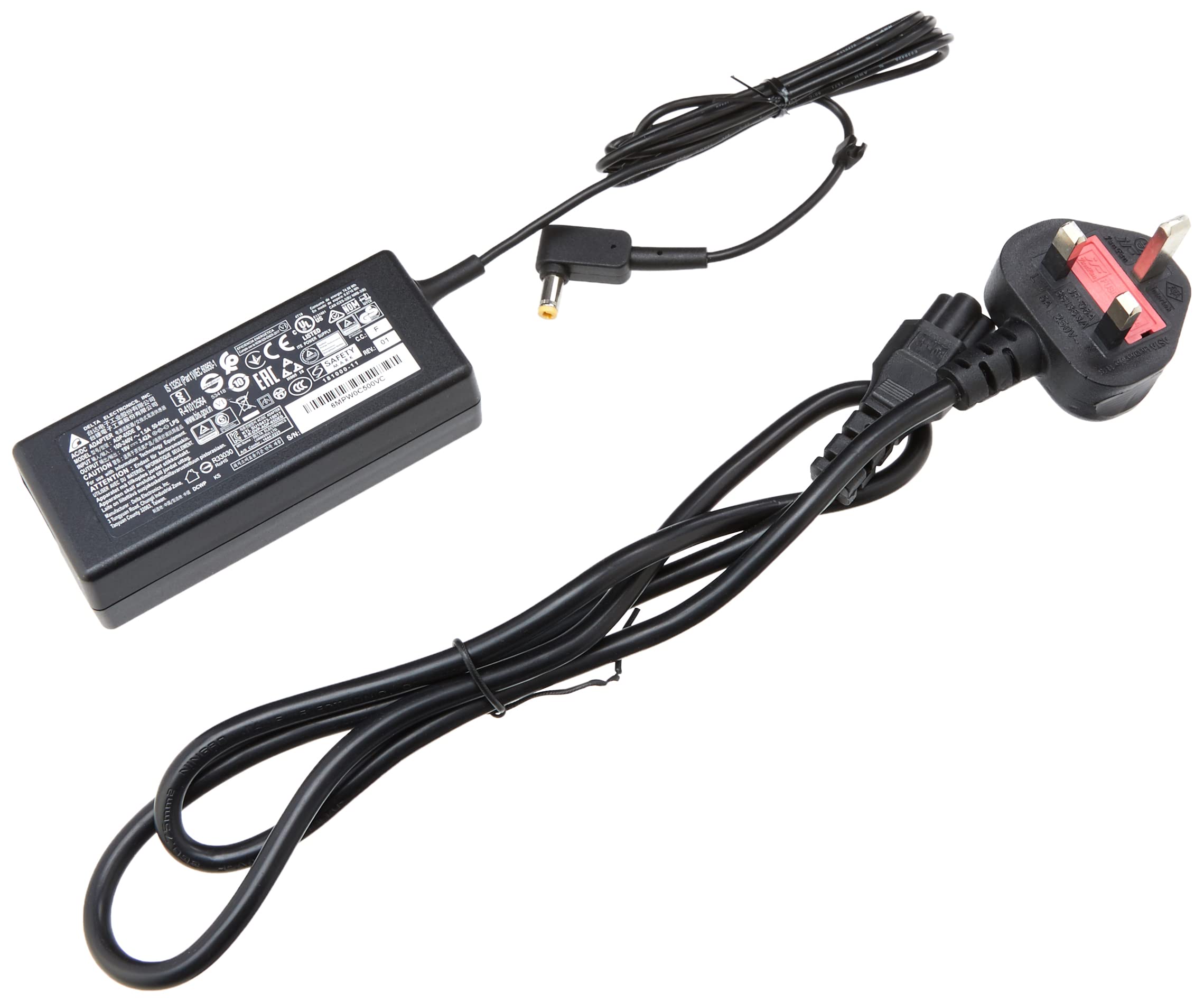 UKOUTLET® 19V 3.42A Replacement Toshiba Ac Adapter Charger Power Supply for Toshiba Satellite C650 C650D C660 C660D C670 C850 C855 C870 L650 L650D L655 L655D L670 L670D L730 PA3714E-1ACA fits most toshiba laptops require 19V 3.42A Charger - with Free UK Mains Lead