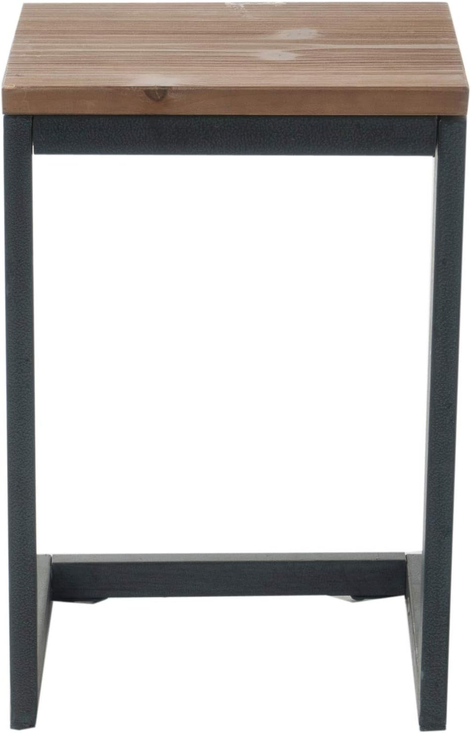 Christopher Knight Home Caspian Outdoor Firwood C Shaped Table, Antique Finish : Garden & Outdoor