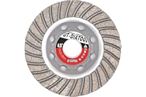DT-DIATOOL Diamond Grinding Wheel 4-1/2 Inch Inch for Concrete Masonry Hard Stone Premium Sintered Diamond Turbo Segmented Turbo Row Cup Wheel
