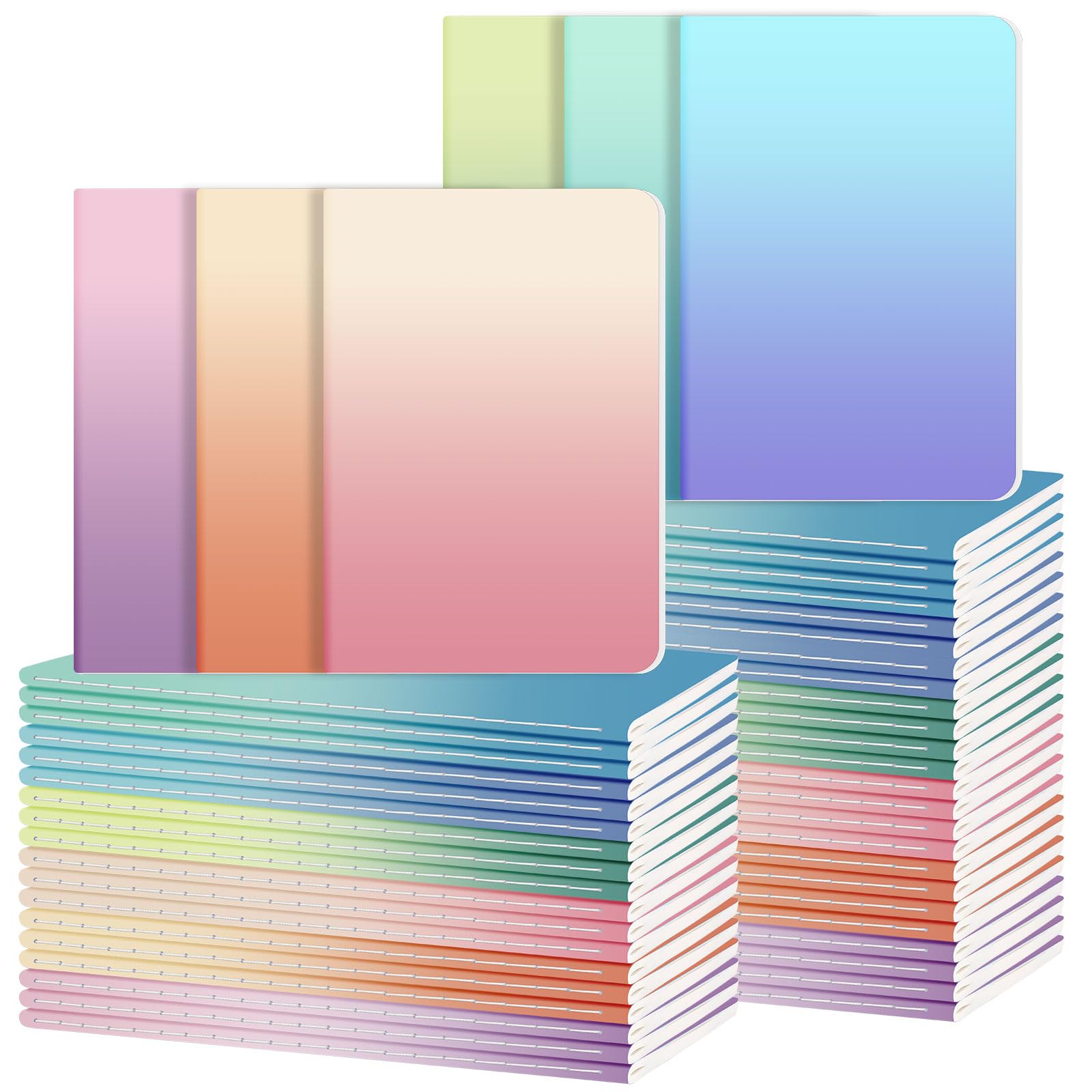 Photo 1 of ***6 PCS**Ddaowanx Kraft Notebooks, Journals in Bulk, Lined Paper, 72 Pages, 36 Sheets, 80GSM, 8.3x5.5 Inch, A5 Size, Travel Writing Notebook for Office School Supplies