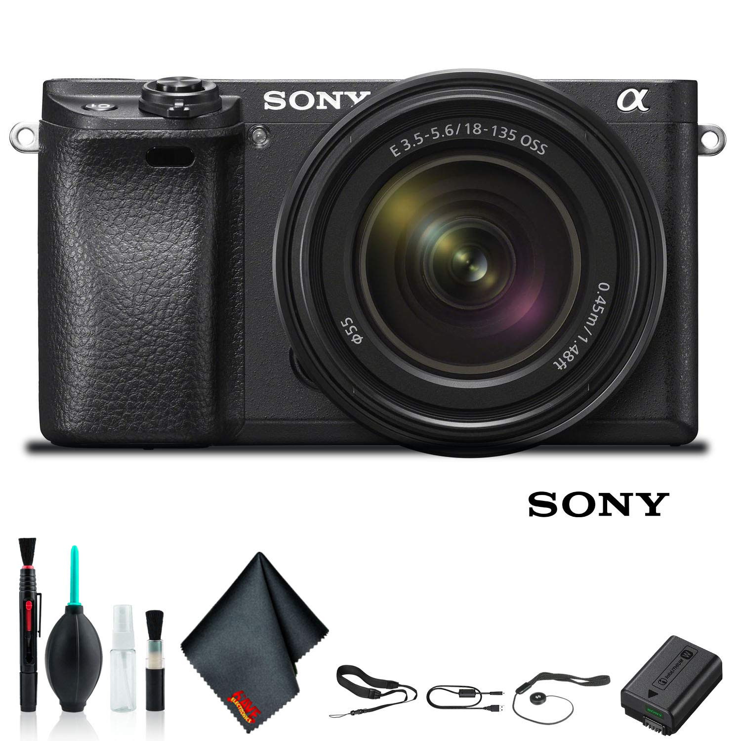 Sony Alpha a6500 Mirrorless Camera with 18-135mm Lens ILCE-6500M/B