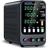 WANPTEK POWER DC Power Supply Variable 30V 10A Bench Power Supply with 3 Memory Storage, Adjustable Power Supply with Output 