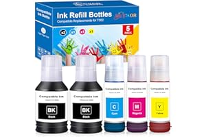 Compatible T502 Ink Refill Bottles Replacement for T502 Ink for ET-4760 ET-2760 ET-3830 ET-15000 ET-4850 ET-2750 ET-4750 ET-3