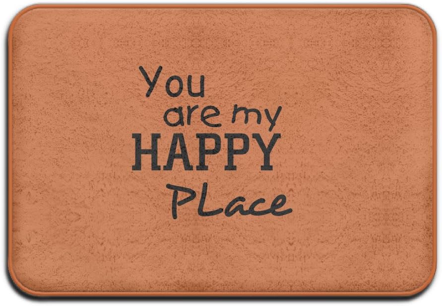 You Are My Happy Place Antiskid Cute Cartoon Kitchen Bath Mats Door Mat