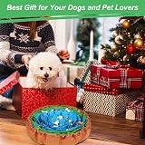 Vivifying Snuffle Mat Round Dog Feeding Toy 18in Non Slip Durable Fabric view 8