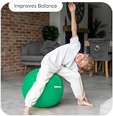 BABYGO Sensory Exercise Ball Peanut Ball for Kids Autism Therapy Green view 8