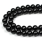 MJDCB Natural Stone Bead Black Onyx Gemstone Loose Beads for Jewelry Making Bracelet Necklace 12mm