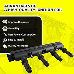 MOAUTO Ignition Coils UF669 55577898 & 4 PCS