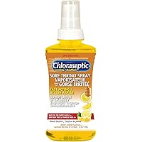 Chloraseptic Fast Acting Warming Sore Throat Spray, Honey Lemon Flavour, 177ml