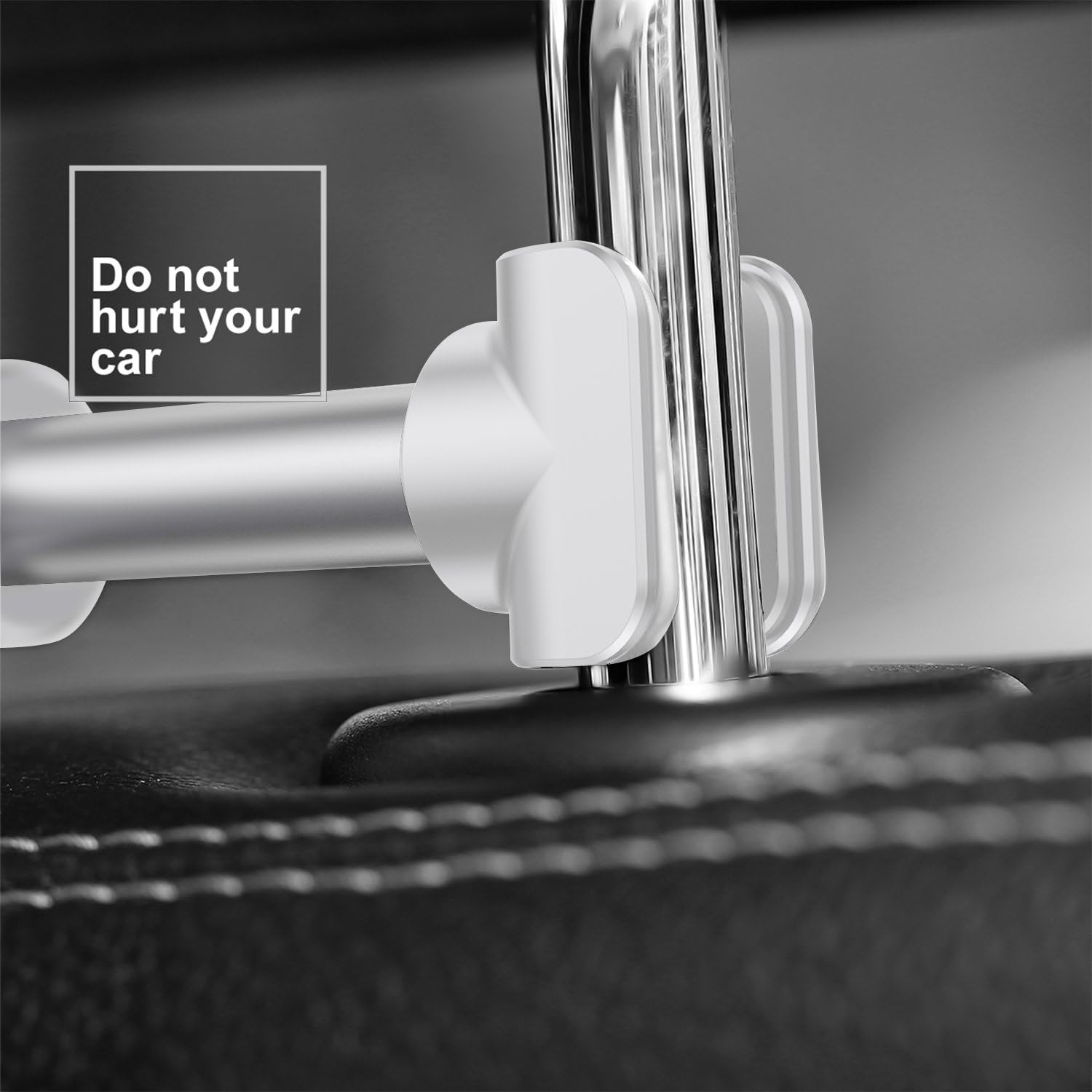 FYOUNG Car Headrest Mount for Nintendo Switch, Adjustable Car Holder for Nintendo Switch/iPhone/iPad and Other Devices (4"-11") - White: Electronics