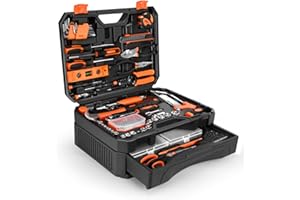 THATOOL 328-Piece Tool Set - Tool Kit Toolbox Storage Case with Drawer, General Household Hand Tool Kit Perfect for Home & DIY Repairs