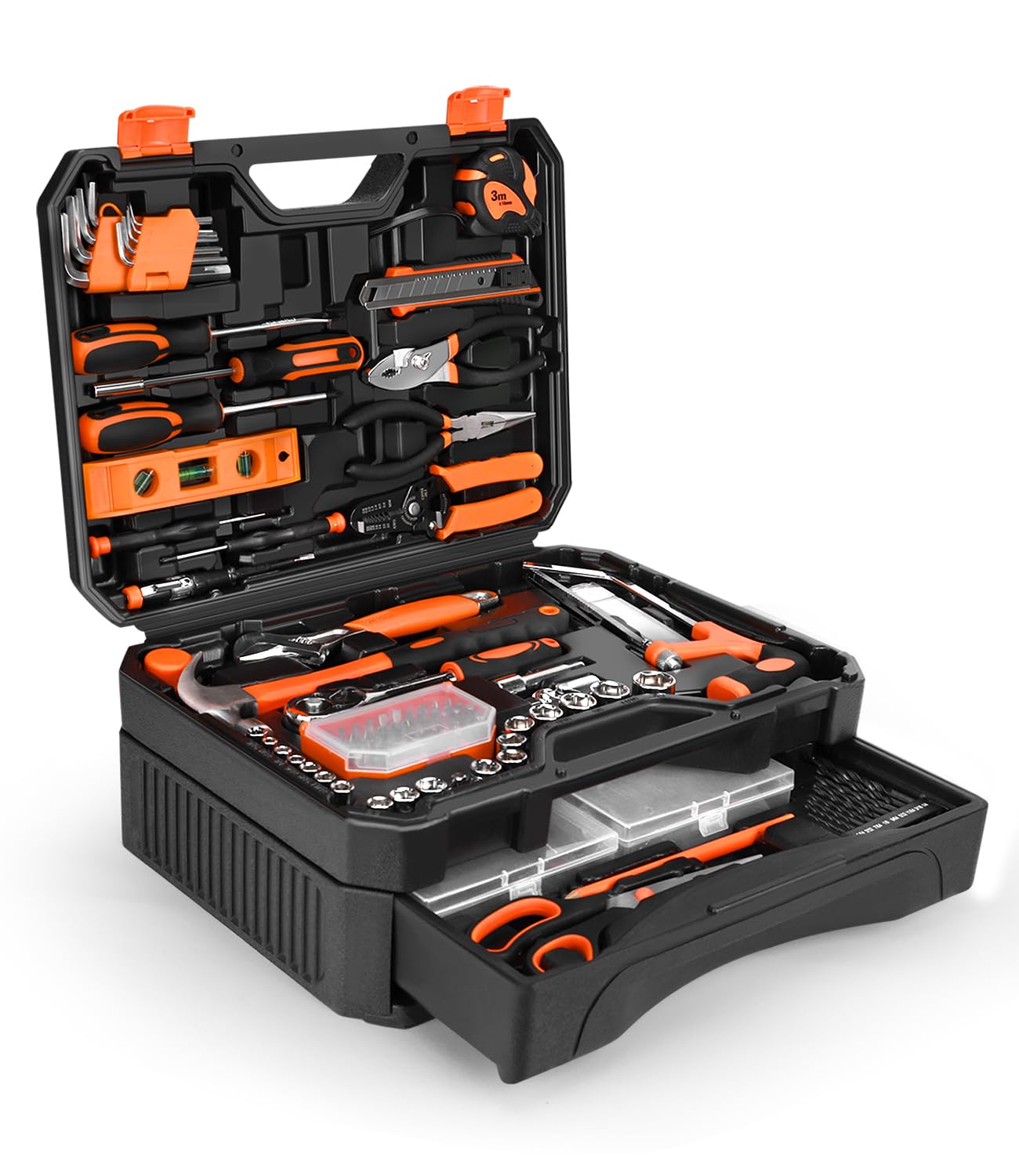 Photo 1 of 328-Piece Tool Set - Tool Kit Toolbox Storage Case with Drawer, General Household Hand Tool Kit Perfect for Home & DIY Repairs
