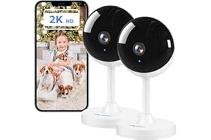owltron Indoor Security Camera 2K, Cameras for Home Security Night Vision, Baby Monitor with Cry/Motion Detection, Pet Cameras with Phone App, WiFi Camera Indoor, 2-Way Talk, TF/Cloud Storage