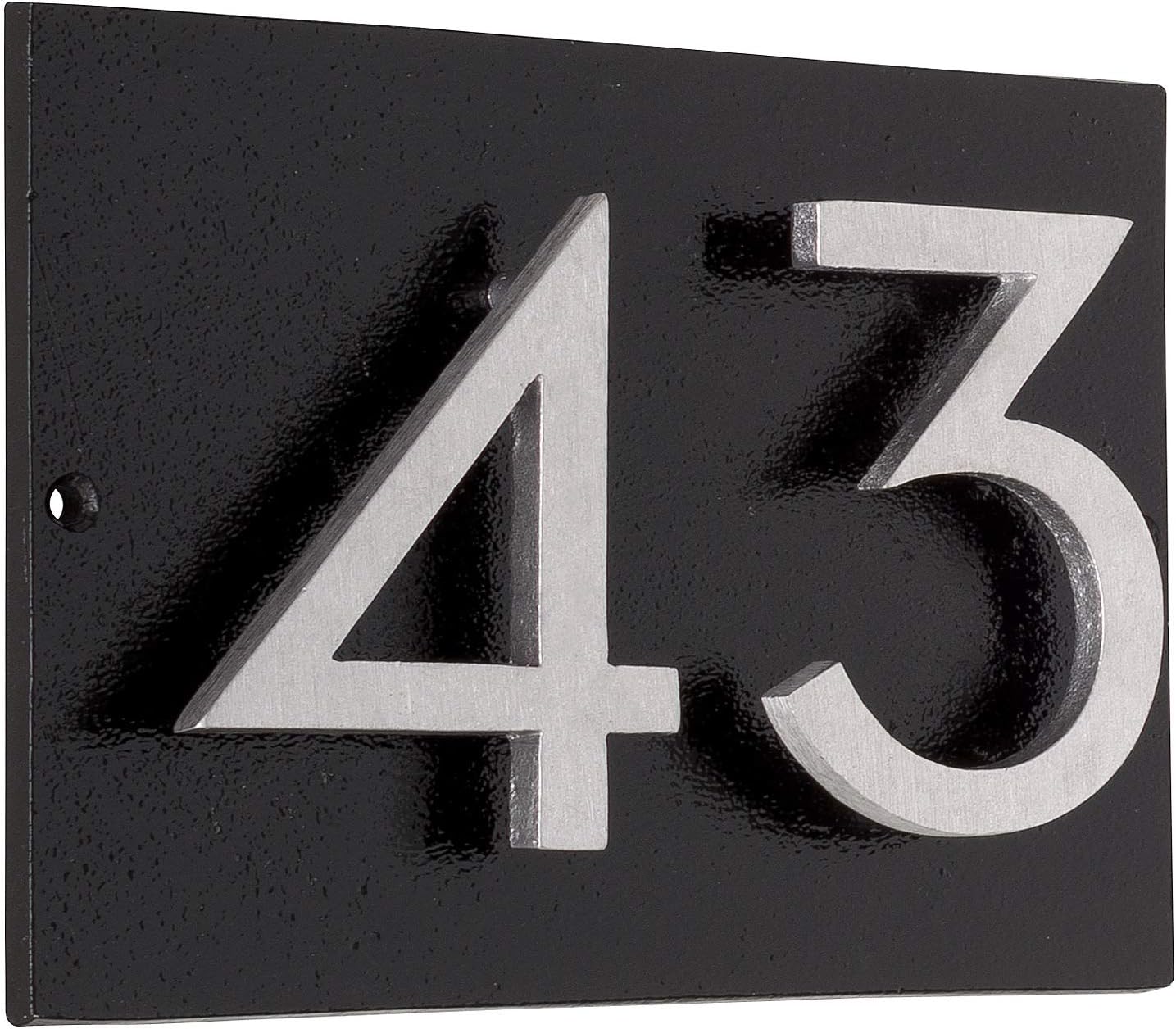 Address Signs - 40 Color Options, Powder Coated Aluminum Floating Modern 3