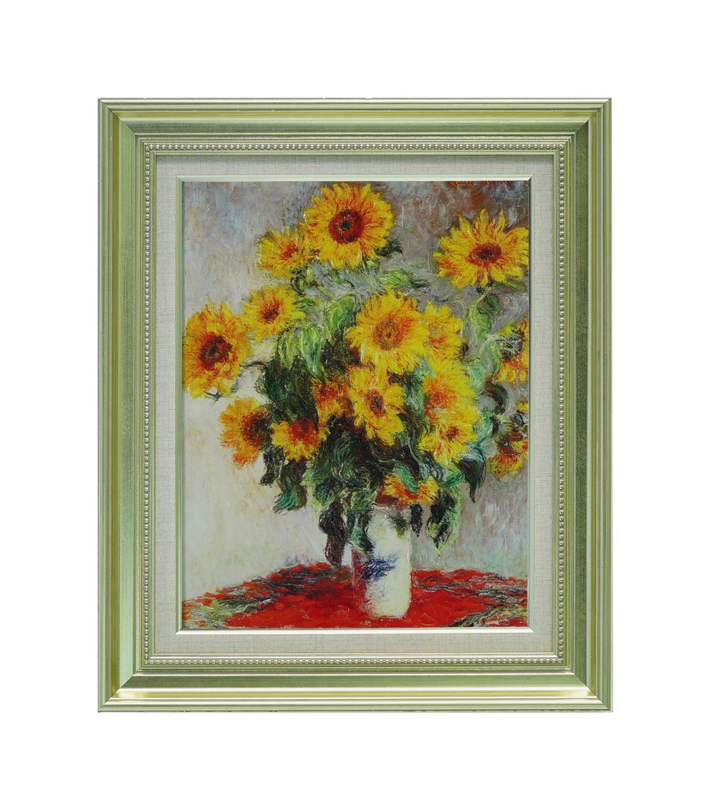30 Off 植物花 アートポスター インテリア クロードモネ ひまわり 絵画 F6 银 B071kny8rnひまわりシルバー F6 银 シルバー 額縁 キャンバス地に表面ハイタッチメディウム加工 豪華額装 壁掛け 複製画 複製名画 お得な特別割引価格 Www Aiq
