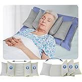 Mybow Head Stabilizer, Head Support Pillow for Elderly – Back Sleeping Aid for Post Surgery Recovery, Recliner & Wheelchair Headrest Cushion, Adjustable Neck Cradle (Grey)