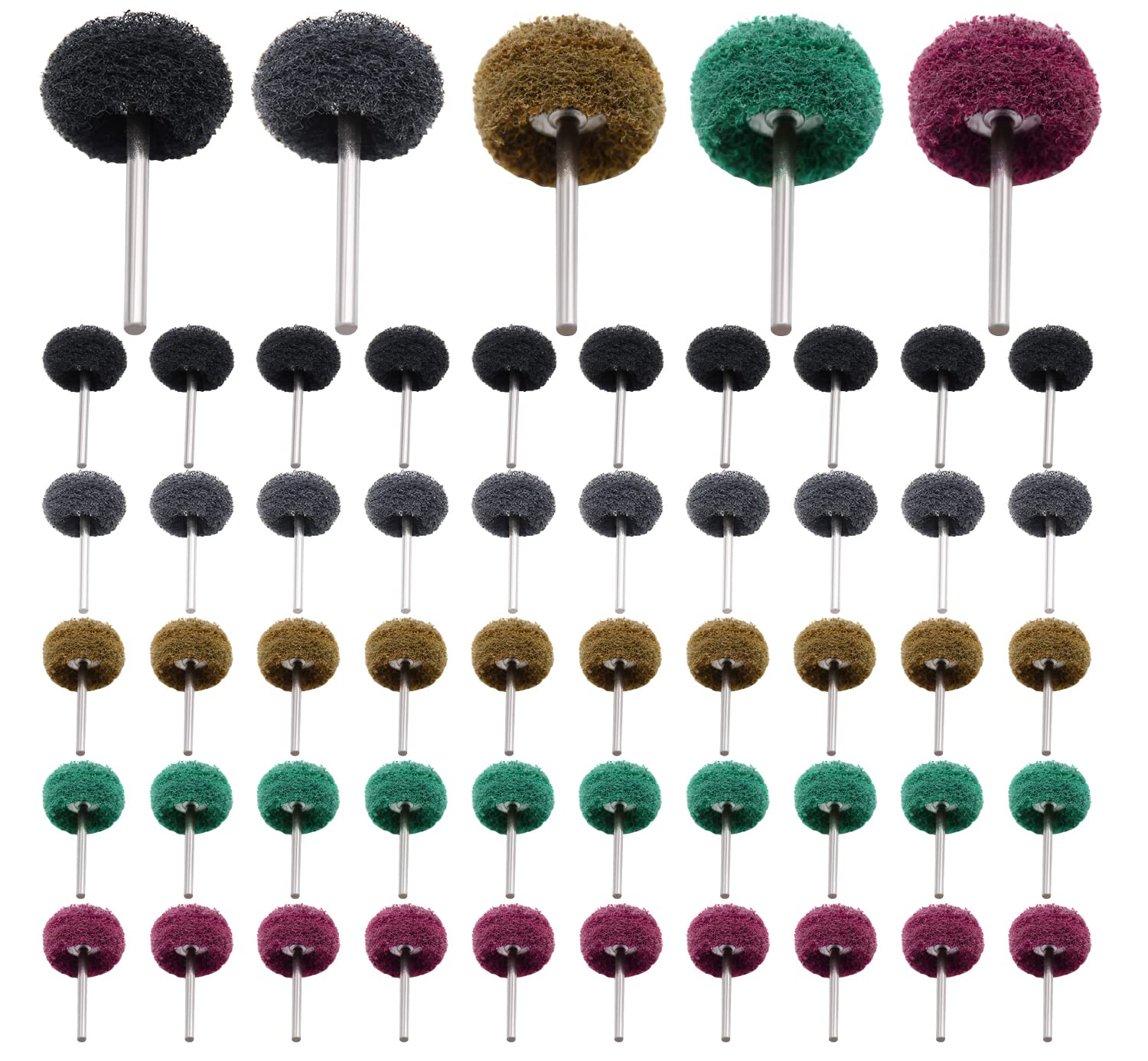 50/100/200pcs Abrasive Wheel, 1" Buffing Polishing