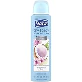 Suave Antiperspirant Dry Spray Coconut Kiss, 3.8 Ounces