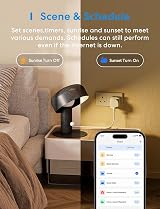 Meross Smart Plug Mini with Energy Monitoring 13A 2 Pack WiFi 2.4GHz view 5