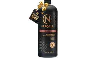 Norvell Premium Spray Tan Solution Dark 34 fl oz – Professional Sunless Tanning Formula for Deep Natural Bronze, Streak-Free, Fast-Drying, Long-Lasting Sunless Color