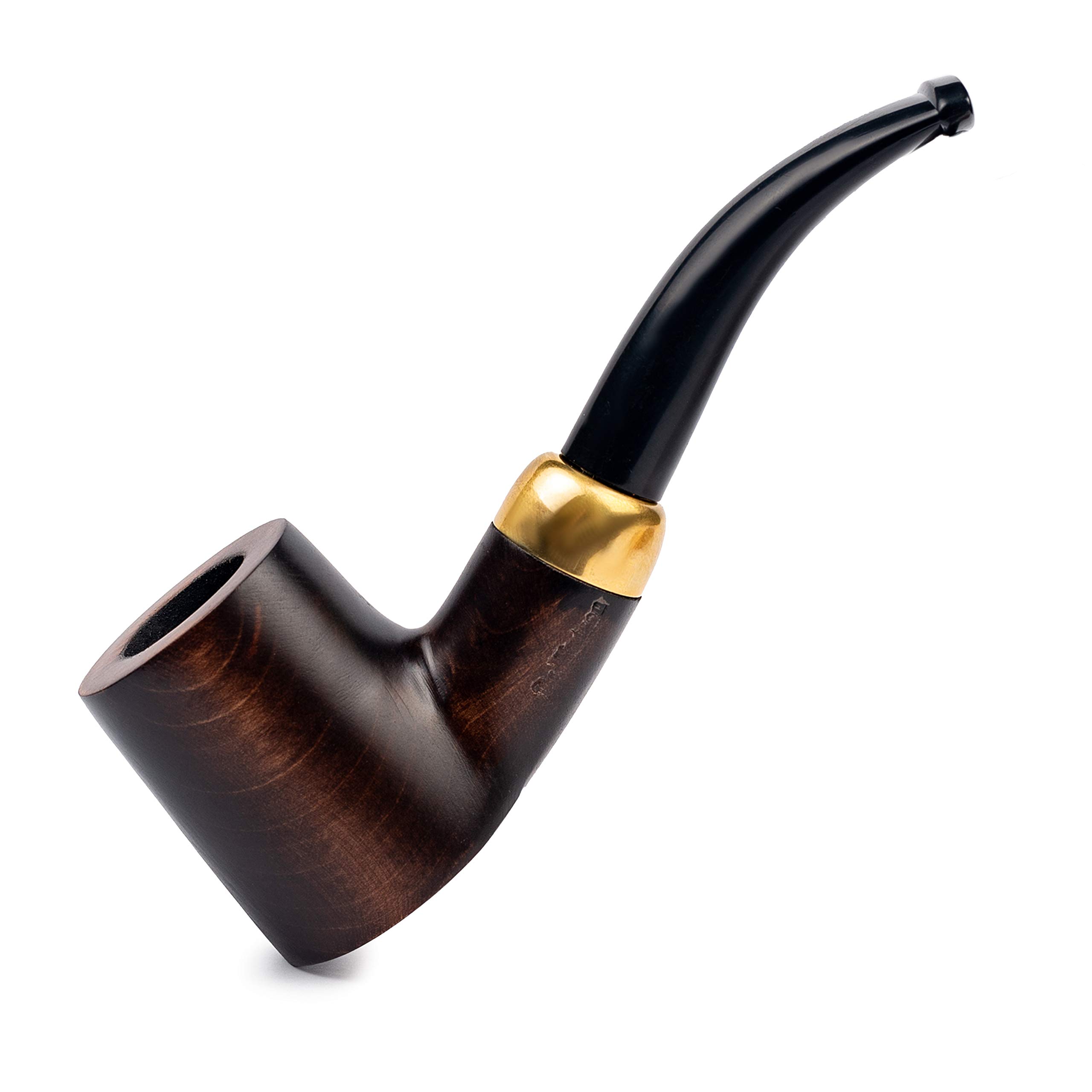 Dr. Watson - Tobacco Pipe, classic Cherrywood shape, Handcrafted from Maple Wood, Fits 9mm Filter (Brown) โ image 1