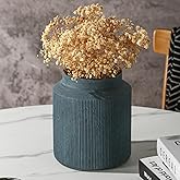 Farmhouse Vase for Home Decor, Vintage Rustic Terracotta Flower Vase Suitable for Home Decor, Living Room, Shelf, Dining Tabl