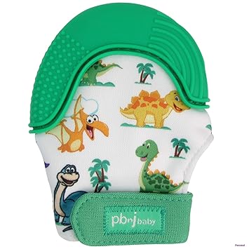 dinosaur baby mittens