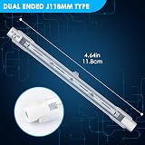 BROTOU Dimmable R7s Halogen Bulb 118mm 400W 230V 4480LM 2800K 6 Pack view 6